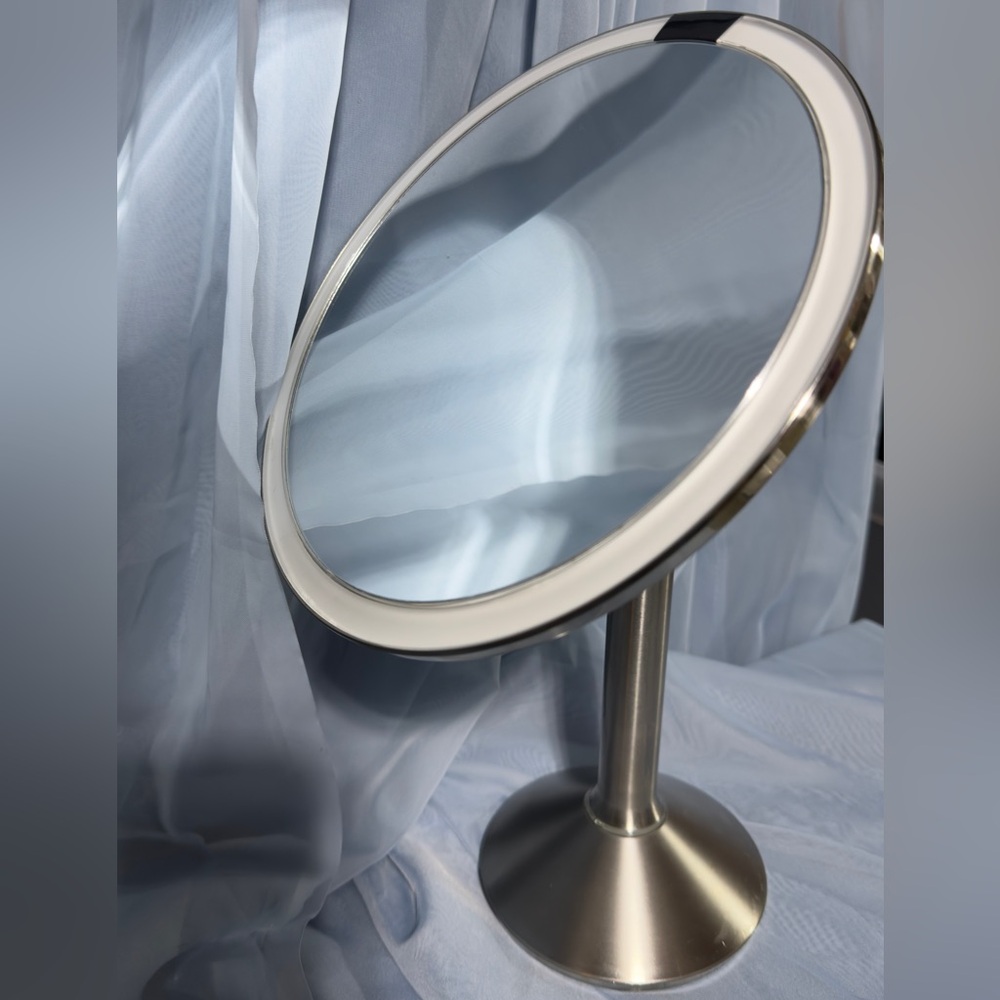 Simplehuman Sensor Mirror LED Lighted Rechargeable 8” Stainless Steel Vanity